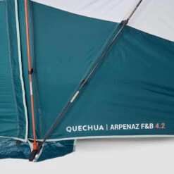 Quechua 4 Man Blackout Tent With Poles - Arpenaz 4.2 F&B -Vango Store k3c383bdfb0cb04406b660f69de390900