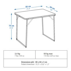 Quechua FOLDING CAMPING TABLE – 2 TO 4 PEOPLE -Vango Store k4080b7028c9fd78111c4dd7a6ae13060
