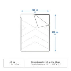 Quechua Camping Sleeping Bag Arpenaz 10° Cotton Double -Vango Store k4ee04c0415f63c1e3a0fb510d0f5ec73