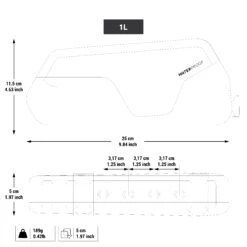 1L Bikepacking Waterproof Top Tube Bag Riverside -Vango Store k848560da33c2bc9be8cf84ac1327c095