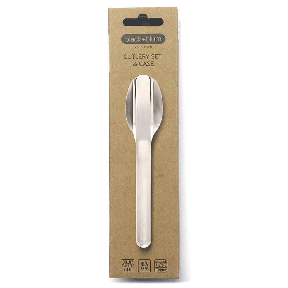 Black+Blum Stainless Steel Cutlery Set With Case Grey 7 Black+Blum Stainless Steel Cutlery Set With Case Grey - Image 5