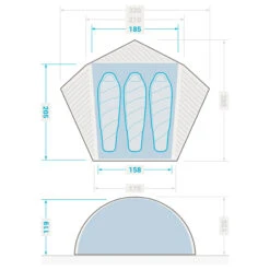 3 Man Dome Trekking Tent - MT900 -Vango Store kd820af0f861d344440f1cee721775940