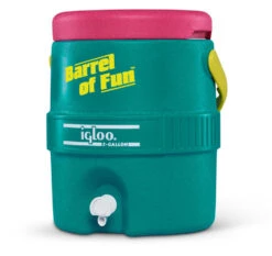 IGLOO Retro Barrel Of Fun 2 Gallon -Vango Store kfbcebd99740de5cd1b618c70f472032a